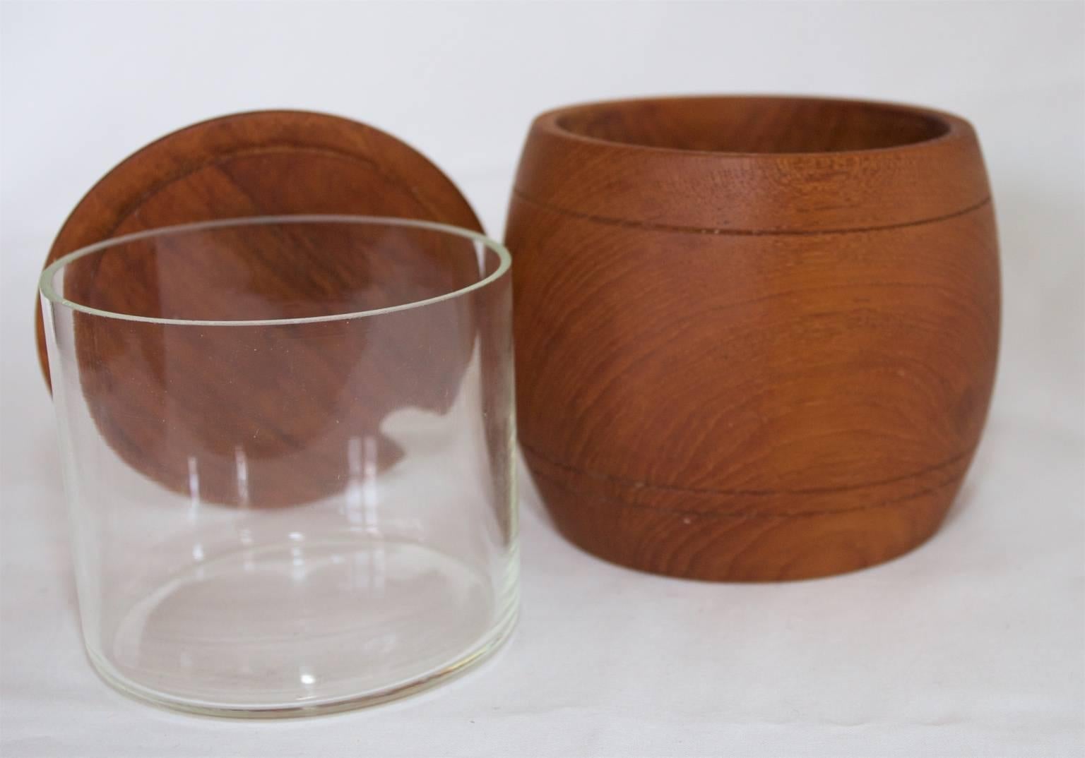 Swedish Teak Jar with Lid and Inner Cup by Ståko Stålkompaniet, 1960s-1970s For Sale 4