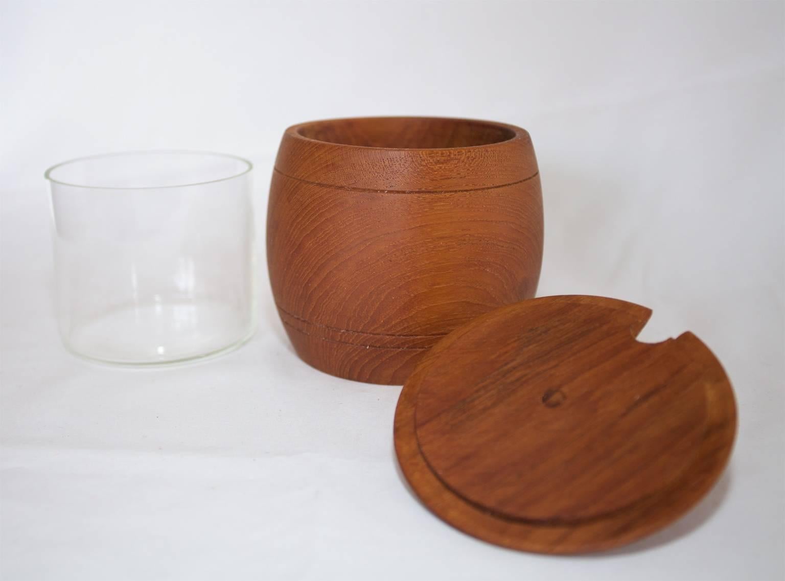 Swedish Teak Jar with Lid and Inner Cup by Ståko Stålkompaniet, 1960s-1970s For Sale 5