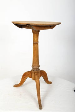 Small Delicate Tripod Table, Swedish, circa 1810 Made of Alder-Wood