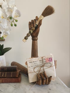 Wooden pair of articulated hands, 1960's.