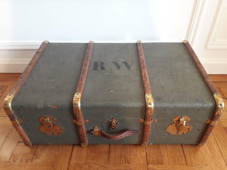 Old Trunk French Army For Sale at 1stdibs