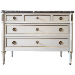 Antique French Louis XVI Style Chest of Drawers Commode
