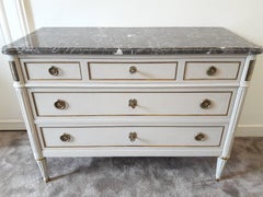 Antique French Louis XVI Style Chest of Drawers Commode