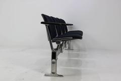 Aluminium Four-Seat Bench by Giancarlo Piretti for Castelli, 1970s