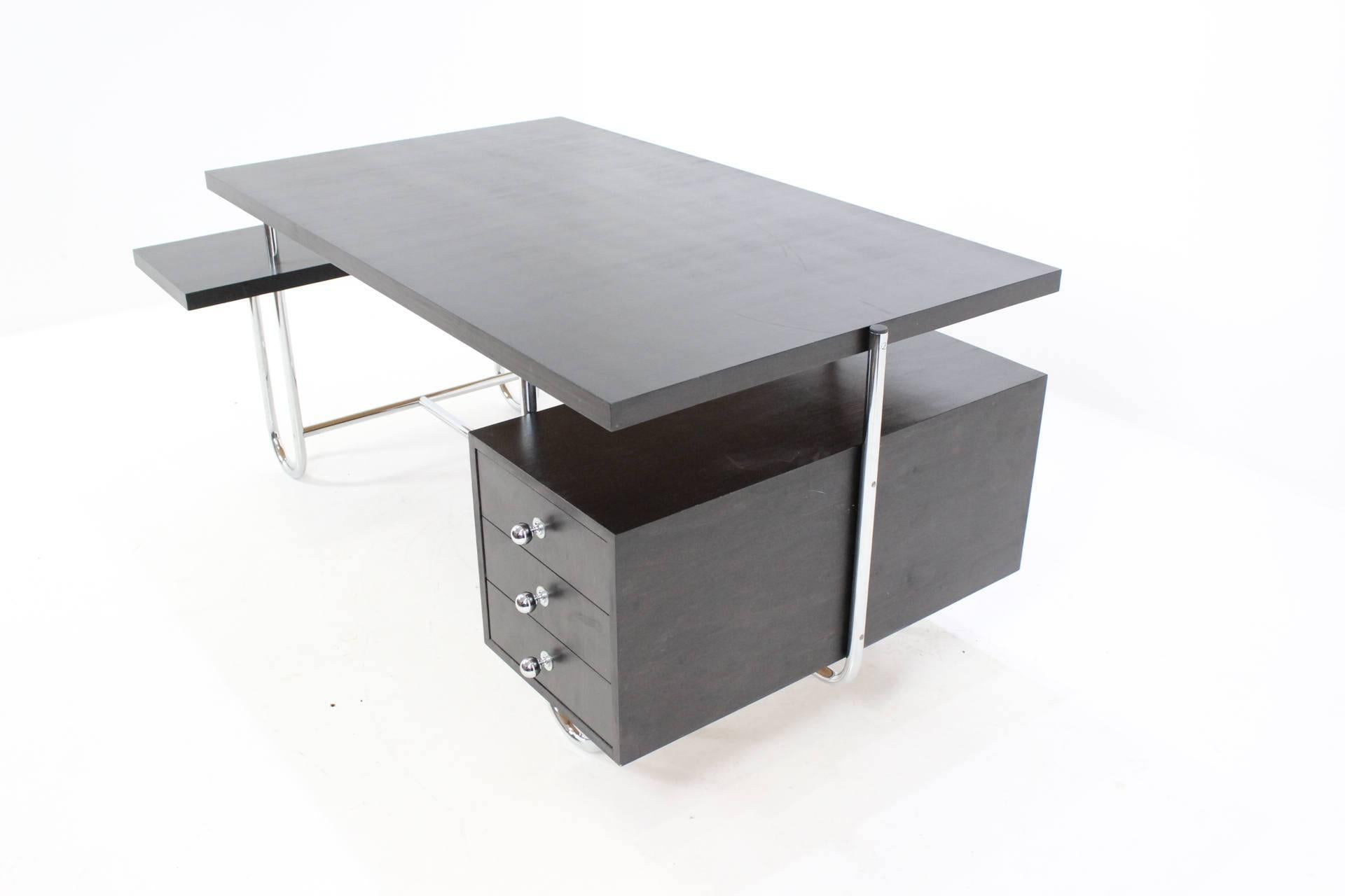 Chrome Bauhaus B327 Desk by André Lurcat for Thonet