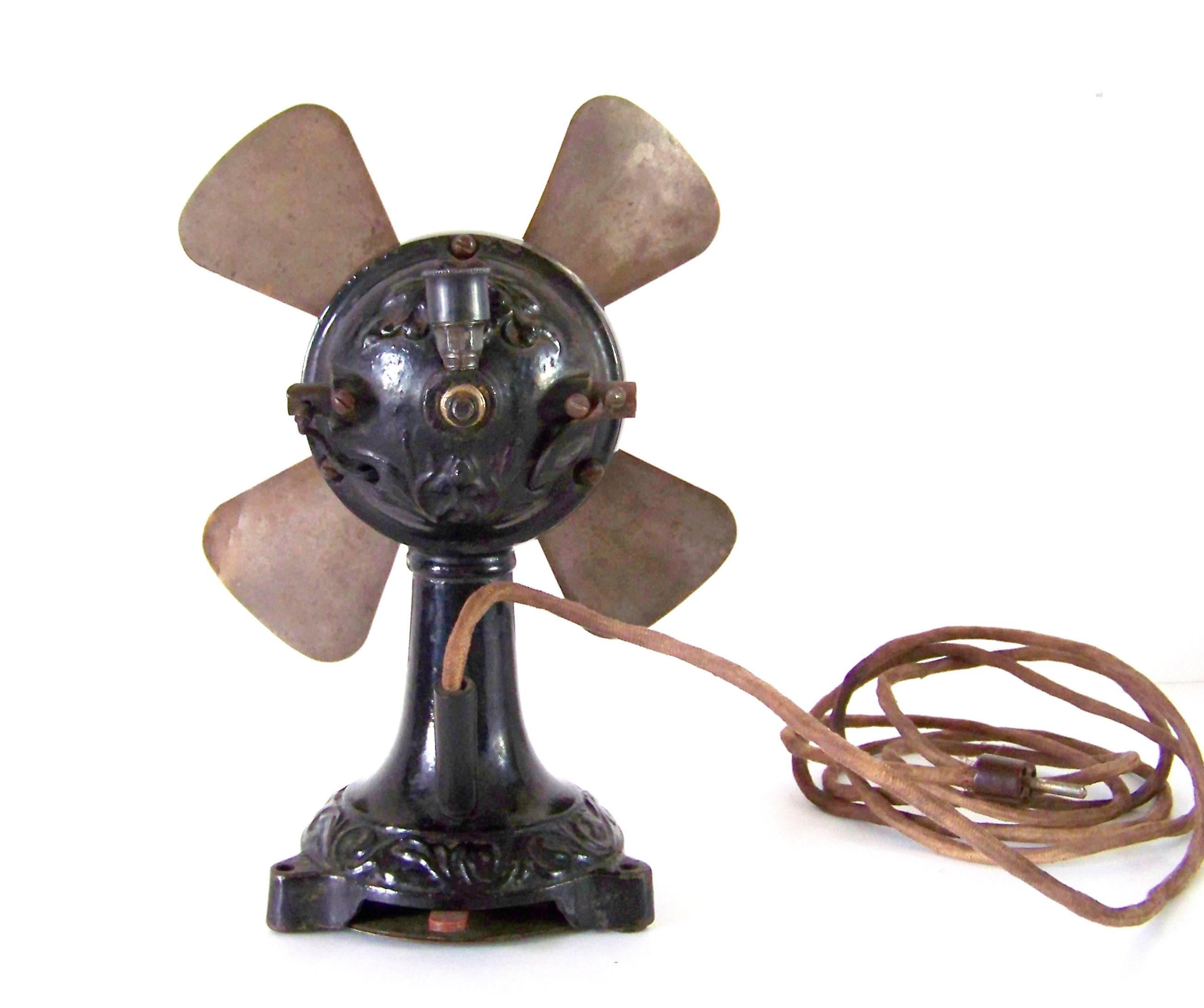 Austrian Archaic Desk Fan, circa 1910