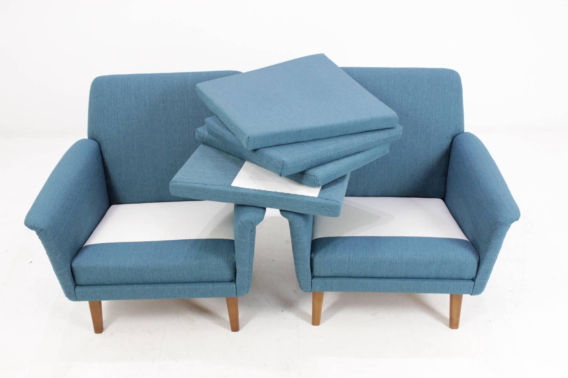Pair of Folke Ohlsson Lounge Chairs for Fritz Hansen, Denmark In Good Condition In Praha, CZ