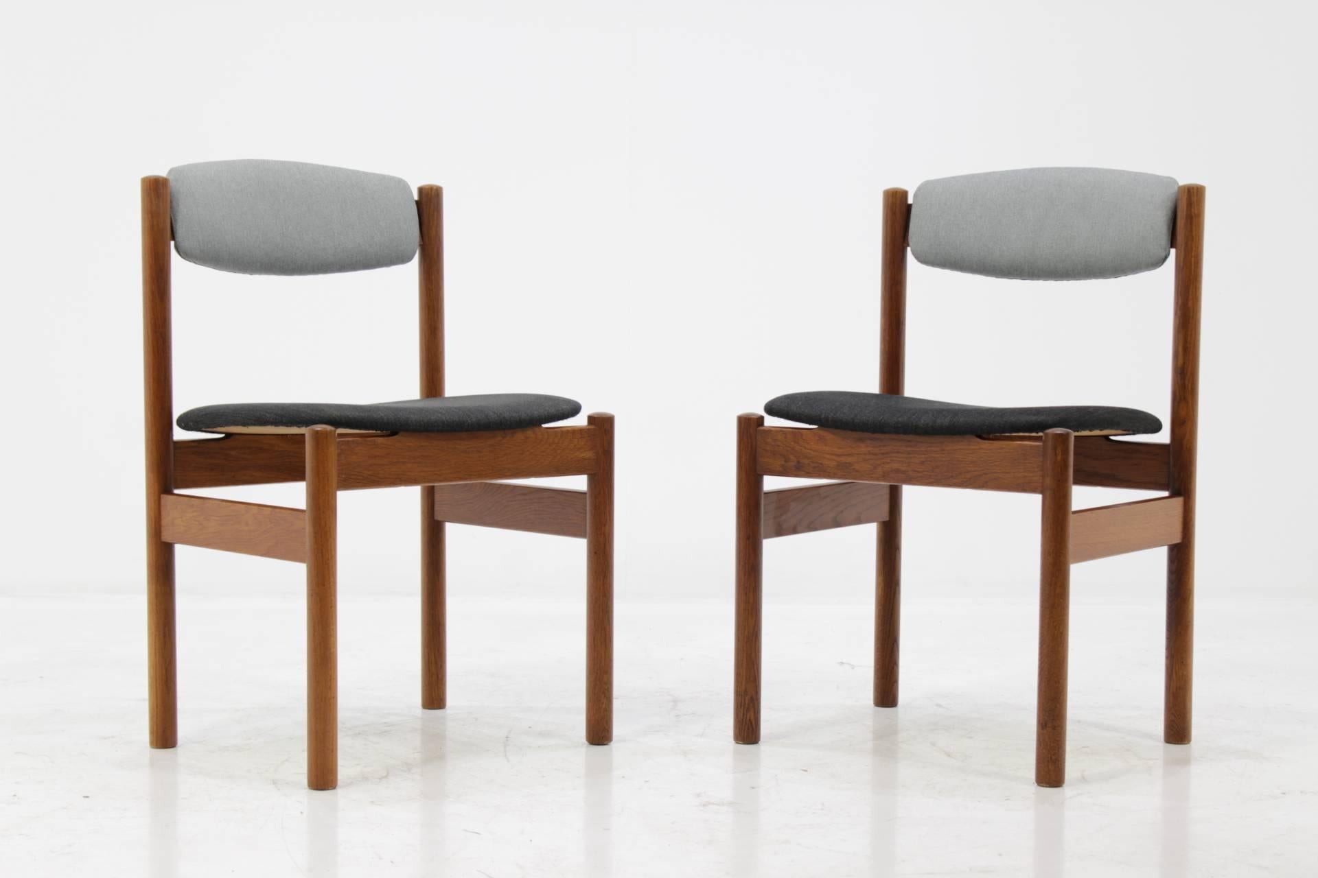 Set of Four Danish Oak Dining Chairs, 1960s 1