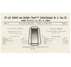 Specchio della Secessione Viennese Gebrüder Thonet Nr. 70, 1904 circa