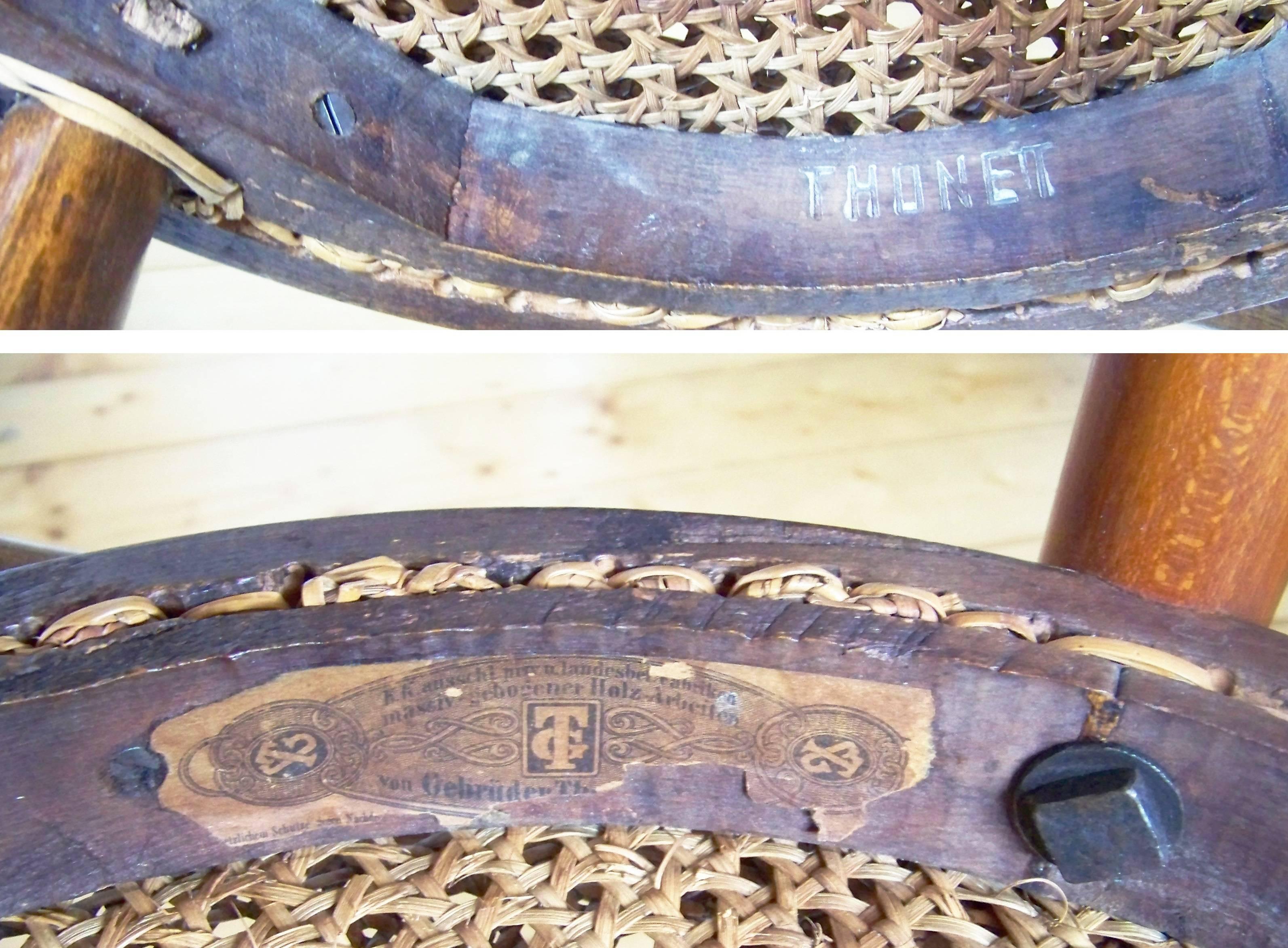 Art Nouveau Viennese Chair Gebrüder Thonet Nr.14, circa 1870
