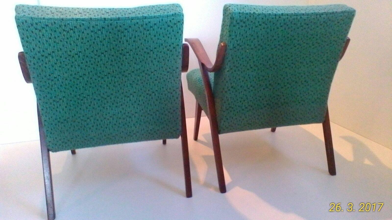 Czech Pair of Armchairs in Brussels Style For Sale