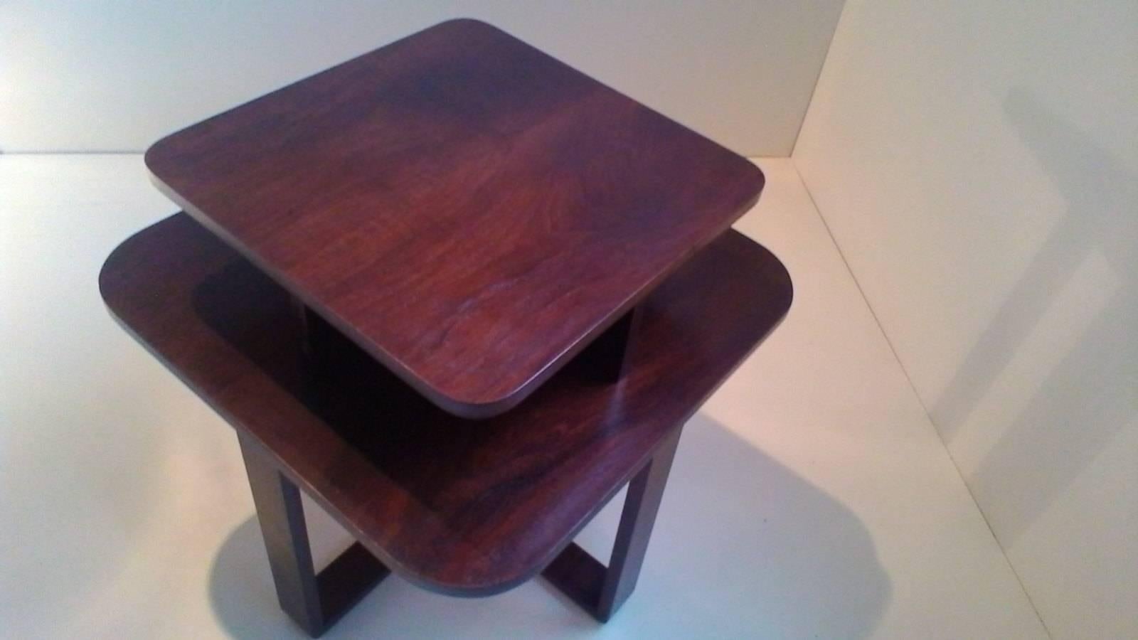 Czech Rectangular Bentwood Coffee Table in Art Deco