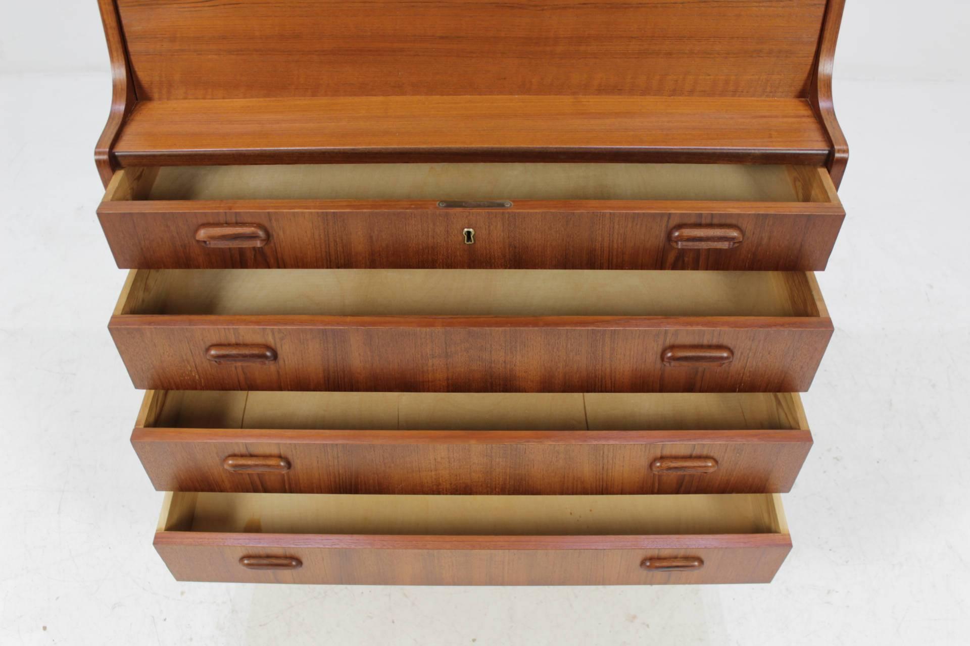 Mid-Century Danish Teak Secretaire, 1960s 2