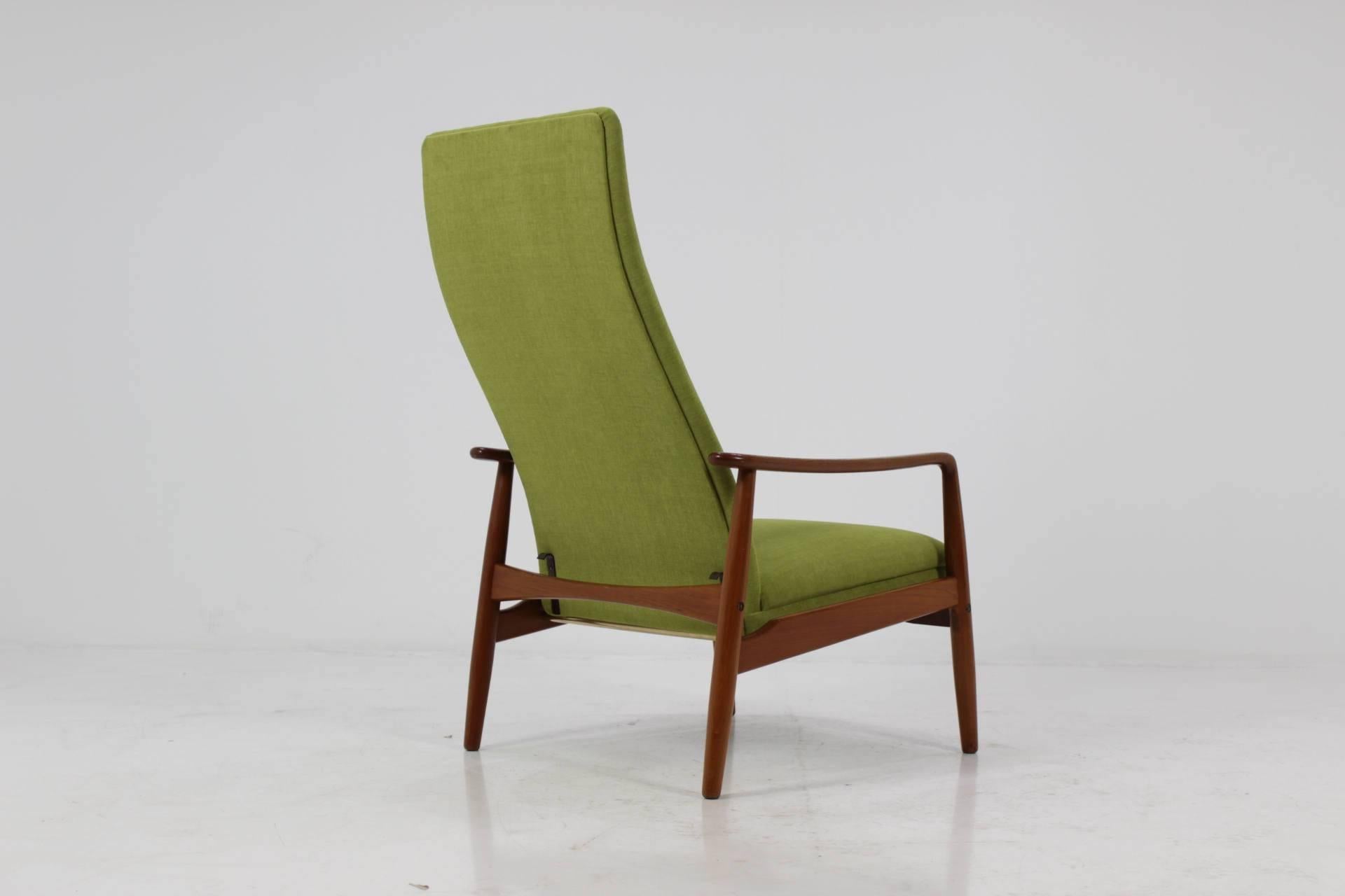 Mid-20th Century Reclining Lounge Chair by Søren Ladefoged, 1960