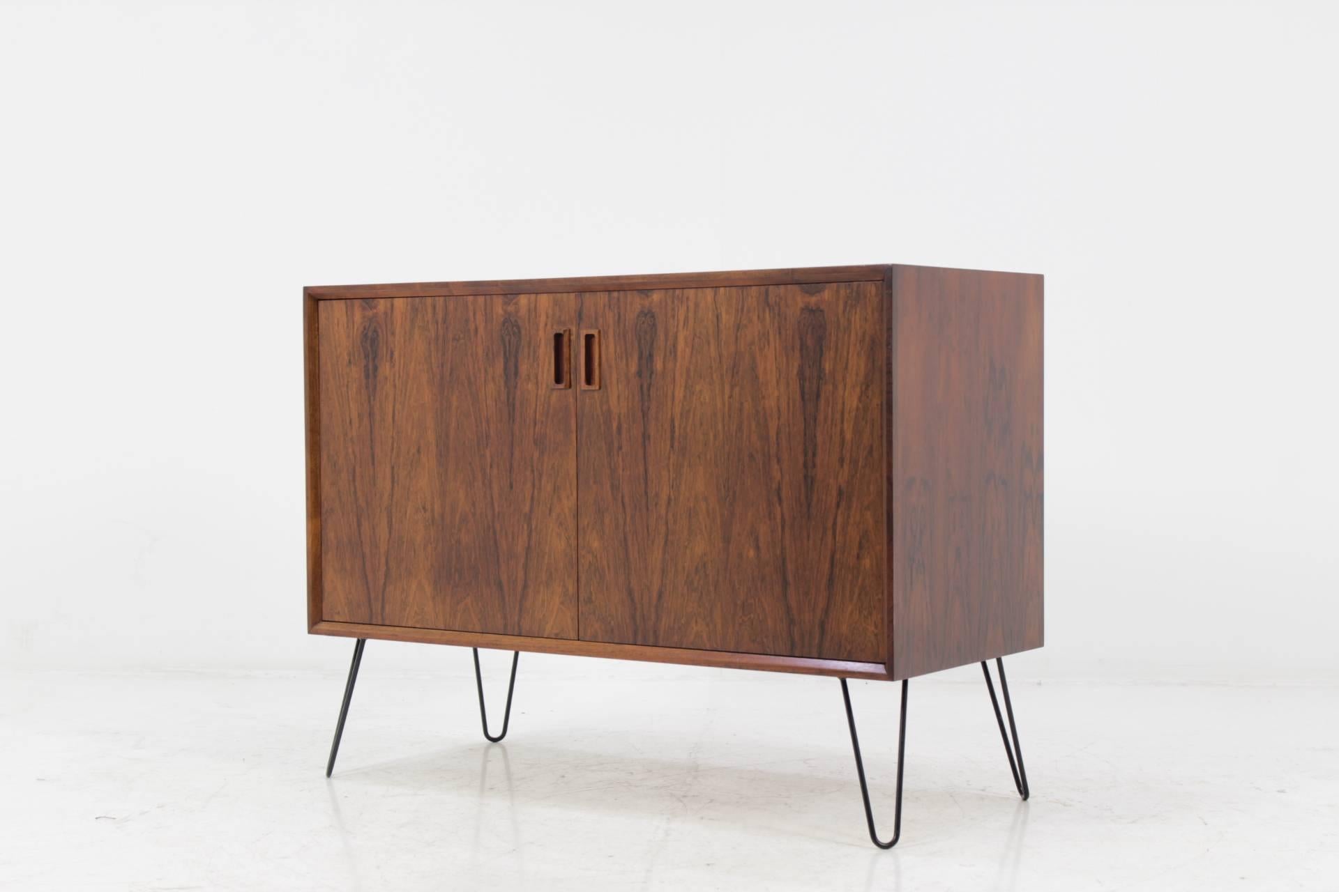 Upcycled Danish Palisander Sideboard, 1960s In Excellent Condition In Praha, CZ