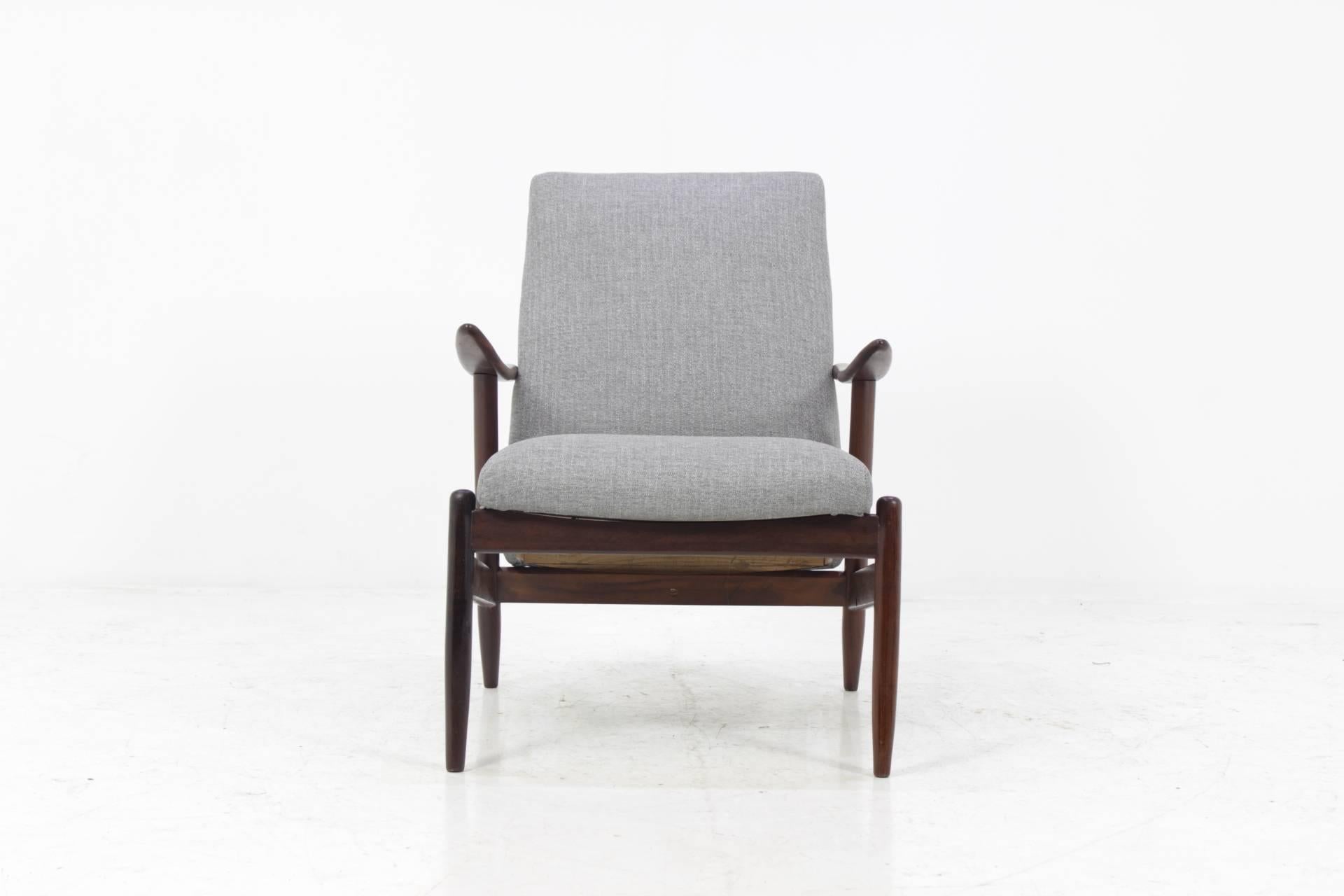 Mid-Century Modern 1960 Danish Teak Design Armchair