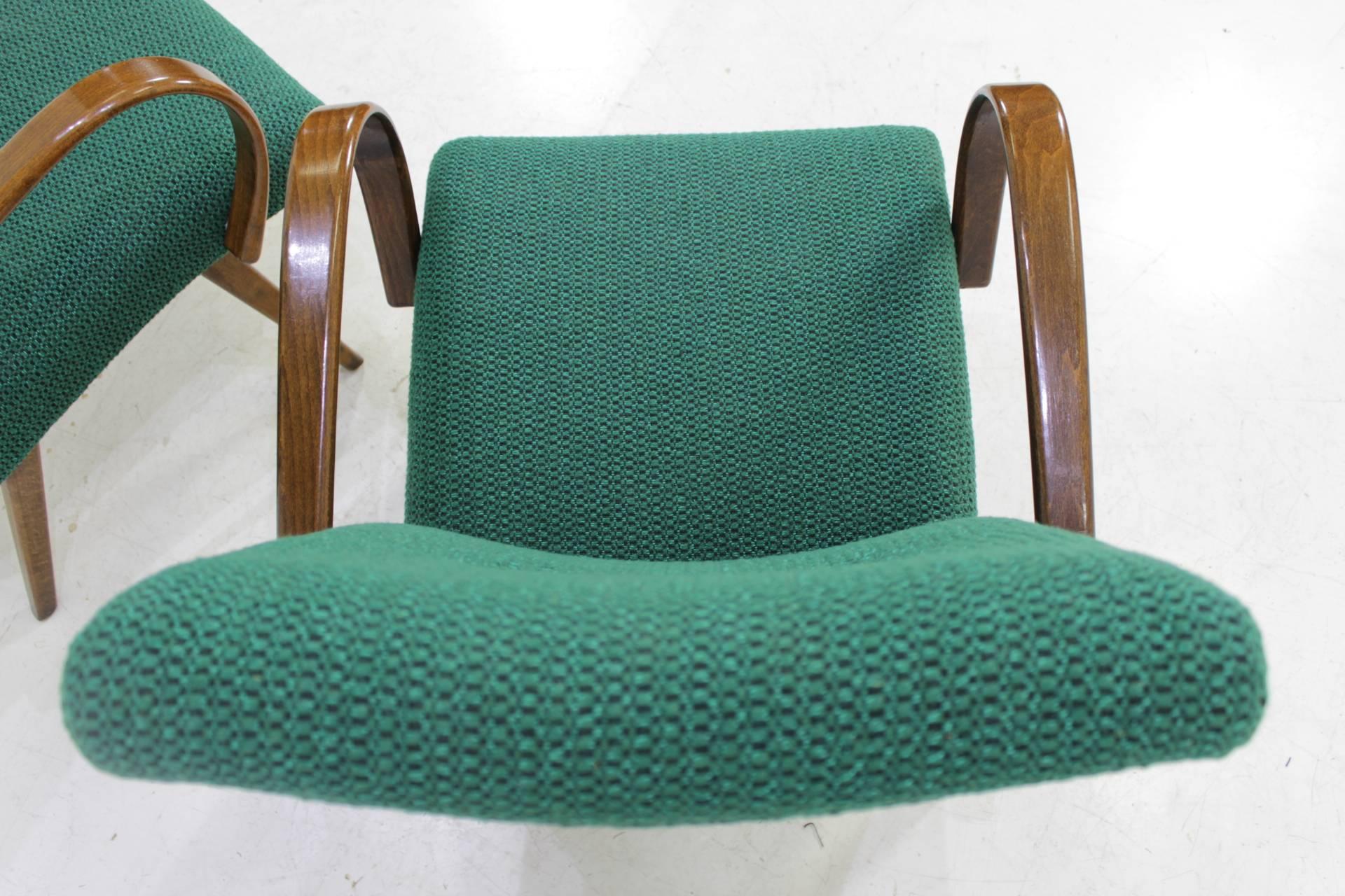 Czech 1960 Thon or Thonet Bentwood Lounge Chair