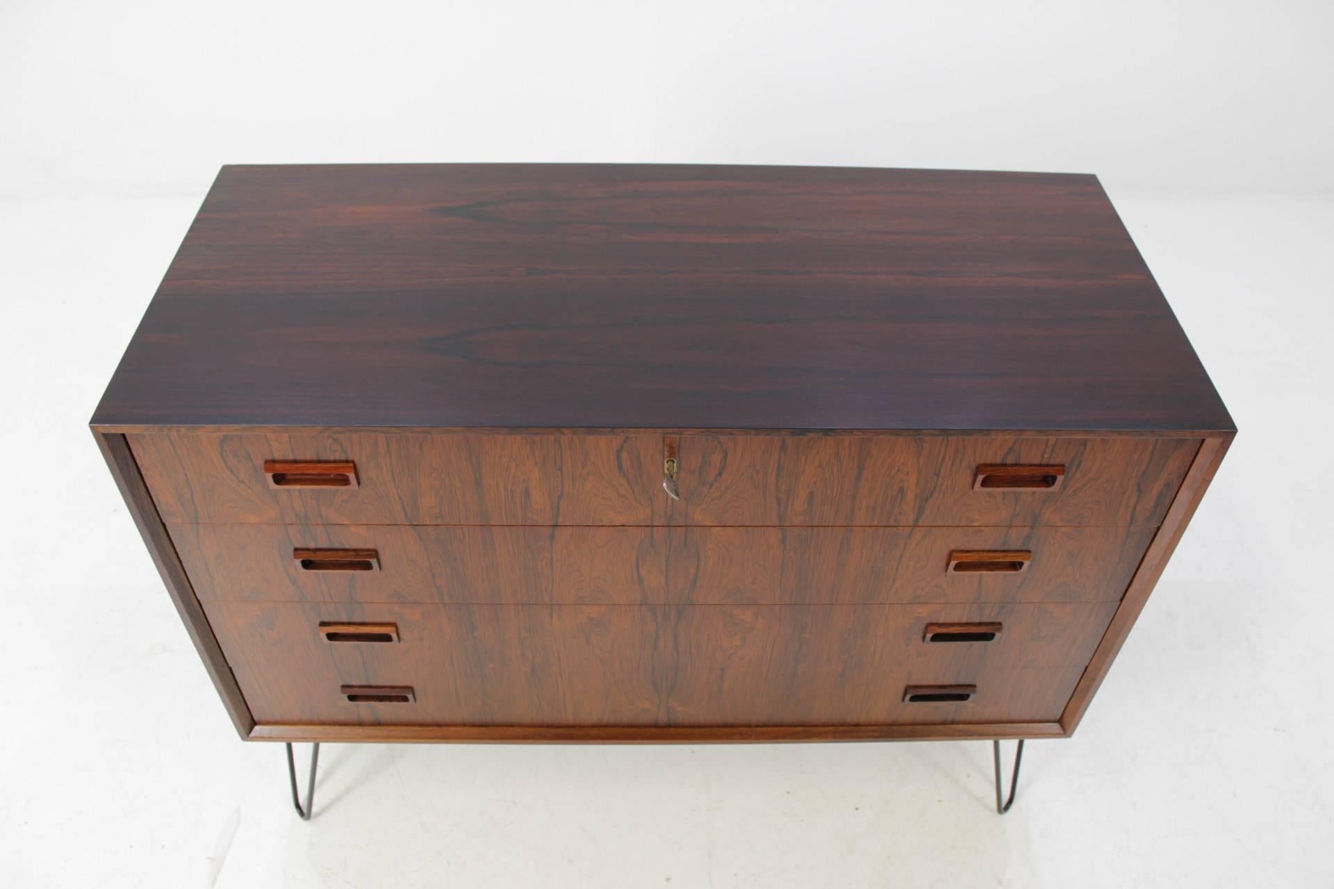Upcycled Midcentury Palisander Chest of Drawers In Excellent Condition In Praha, CZ