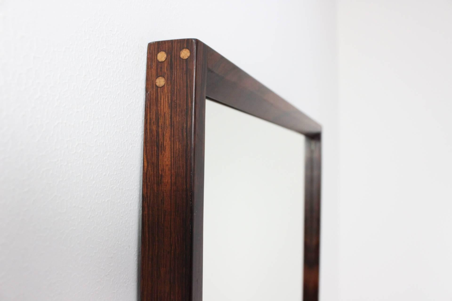 Aksel Kjersgaard Palisander Mirror, Denmark In Excellent Condition In Praha, CZ