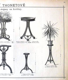 Two Viennese Flower Table Thonet Nr.2, circa 1892
