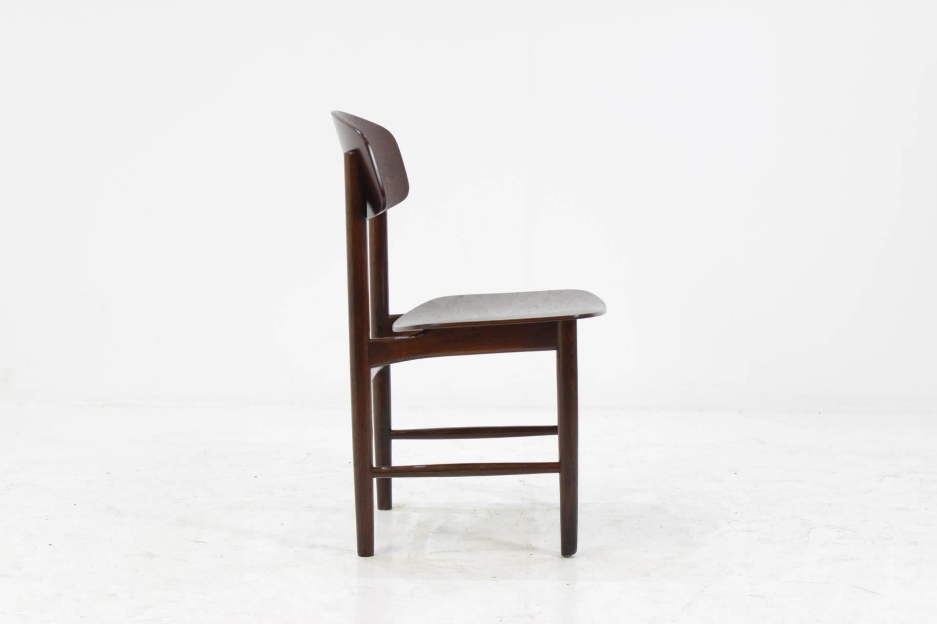 Mid-20th Century 1950 Borge Mogensen Dining Chairs, Set of Four