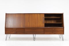 Danish Teak Upcycled Highboard, 1960s