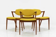 Kai Kristiansen Dining Chairs Model 42, Set of Four