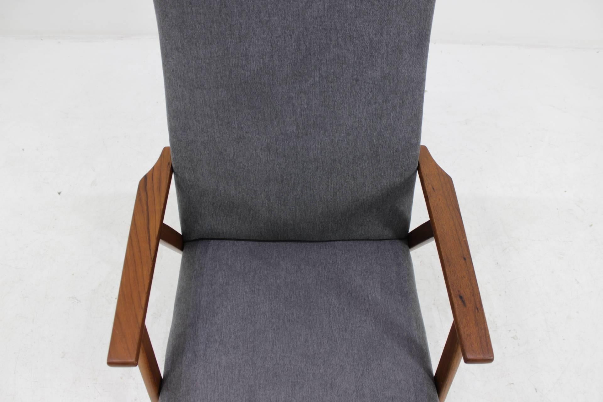 Midcentury Danish Teak High Back Armchair 1