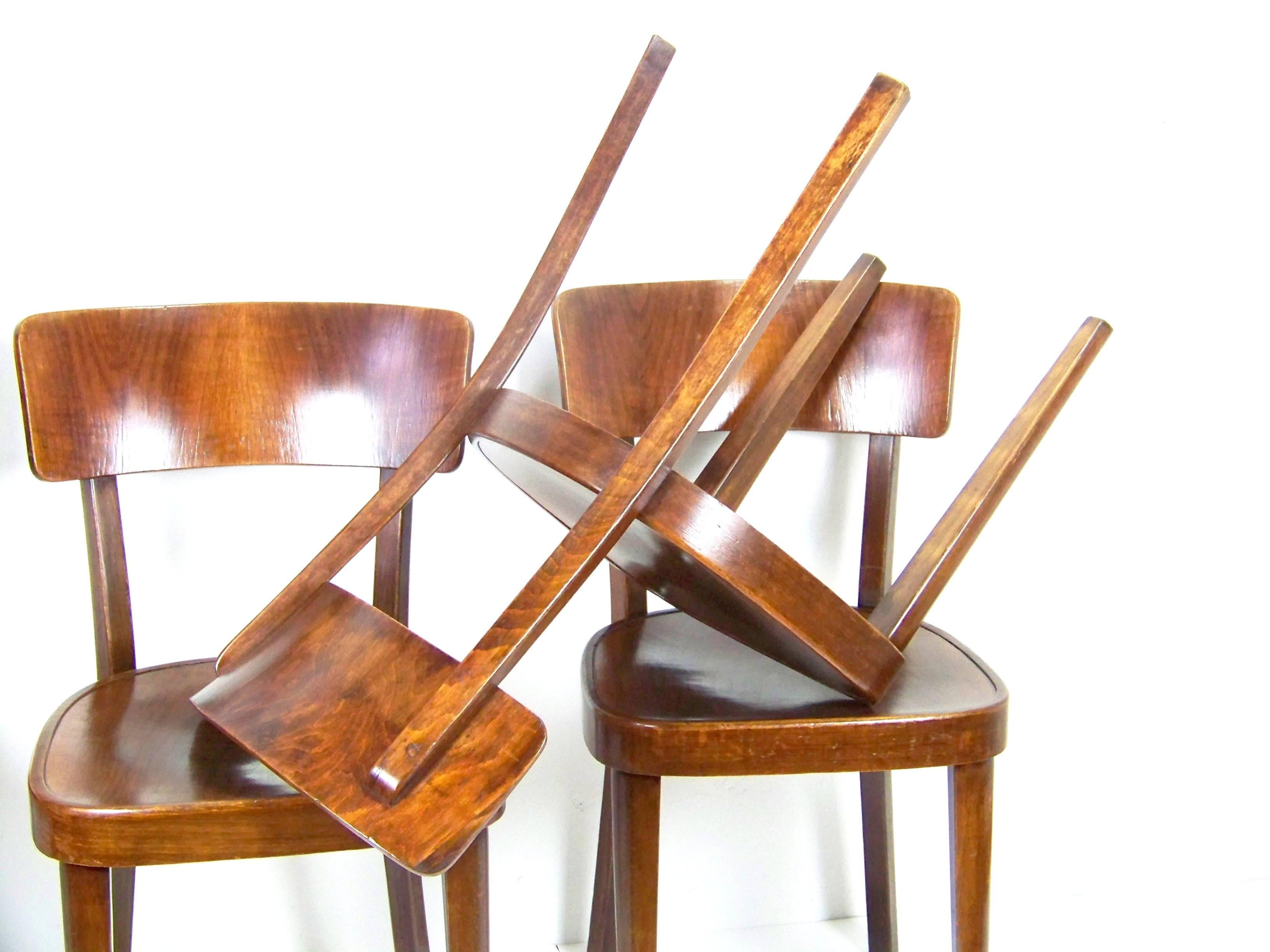 Four Chairs Thonet A524 from 1927 2