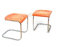 Pair of Rare Bauhaus Stool by Mart Stam, circa 1930