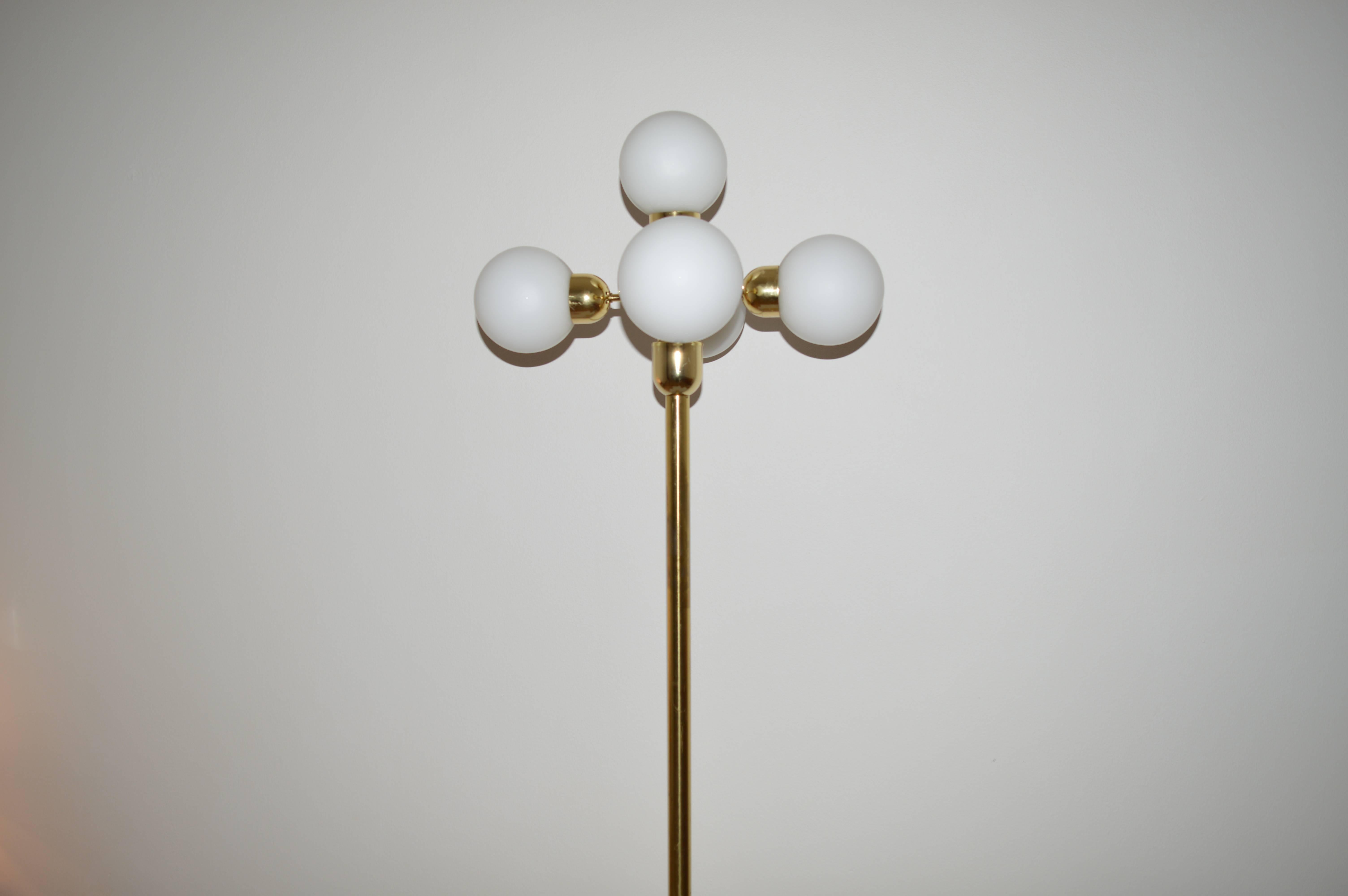 Midcentury Floor Lamp Kamenický Šenov, Czech Republic, 1970s In Good Condition In Praha, CZ