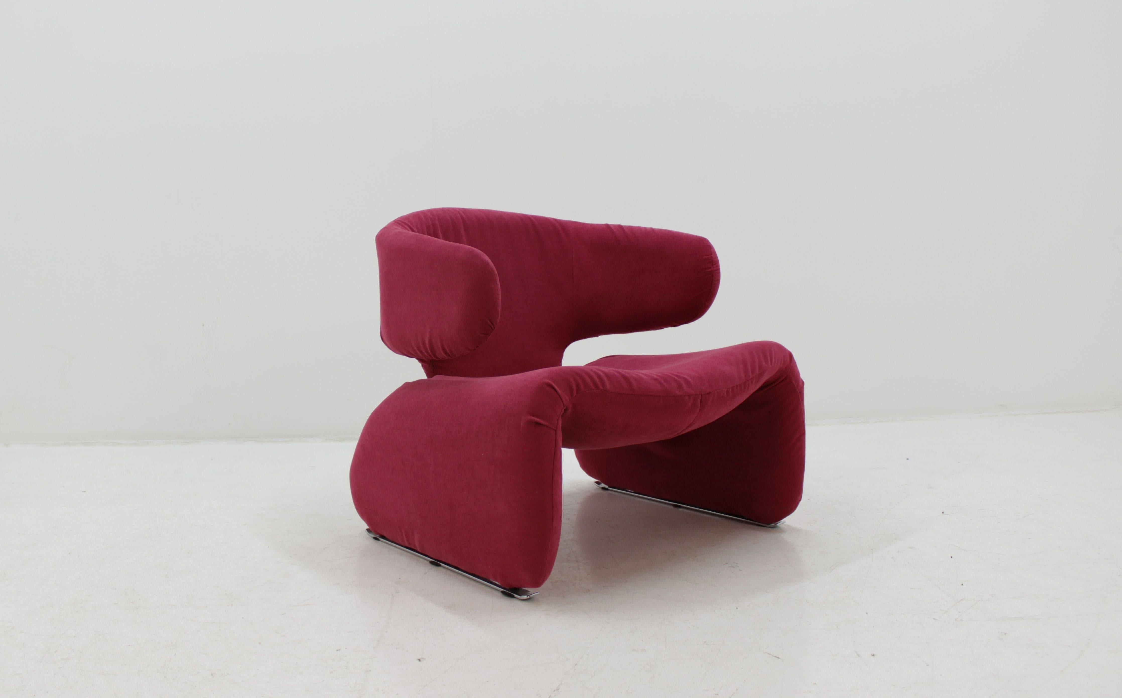 Mid-Century Modern Midcentury Djinn Lounge Chair for Airborne designed by Olivier Mourgue, 1960s