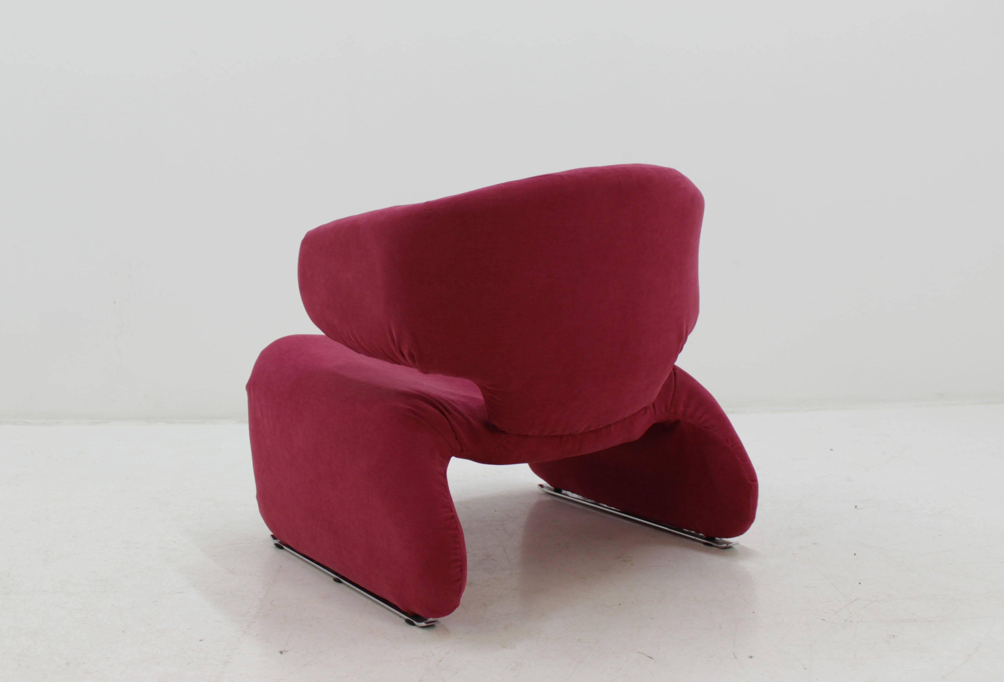 French Midcentury Djinn Lounge Chair for Airborne designed by Olivier Mourgue, 1960s