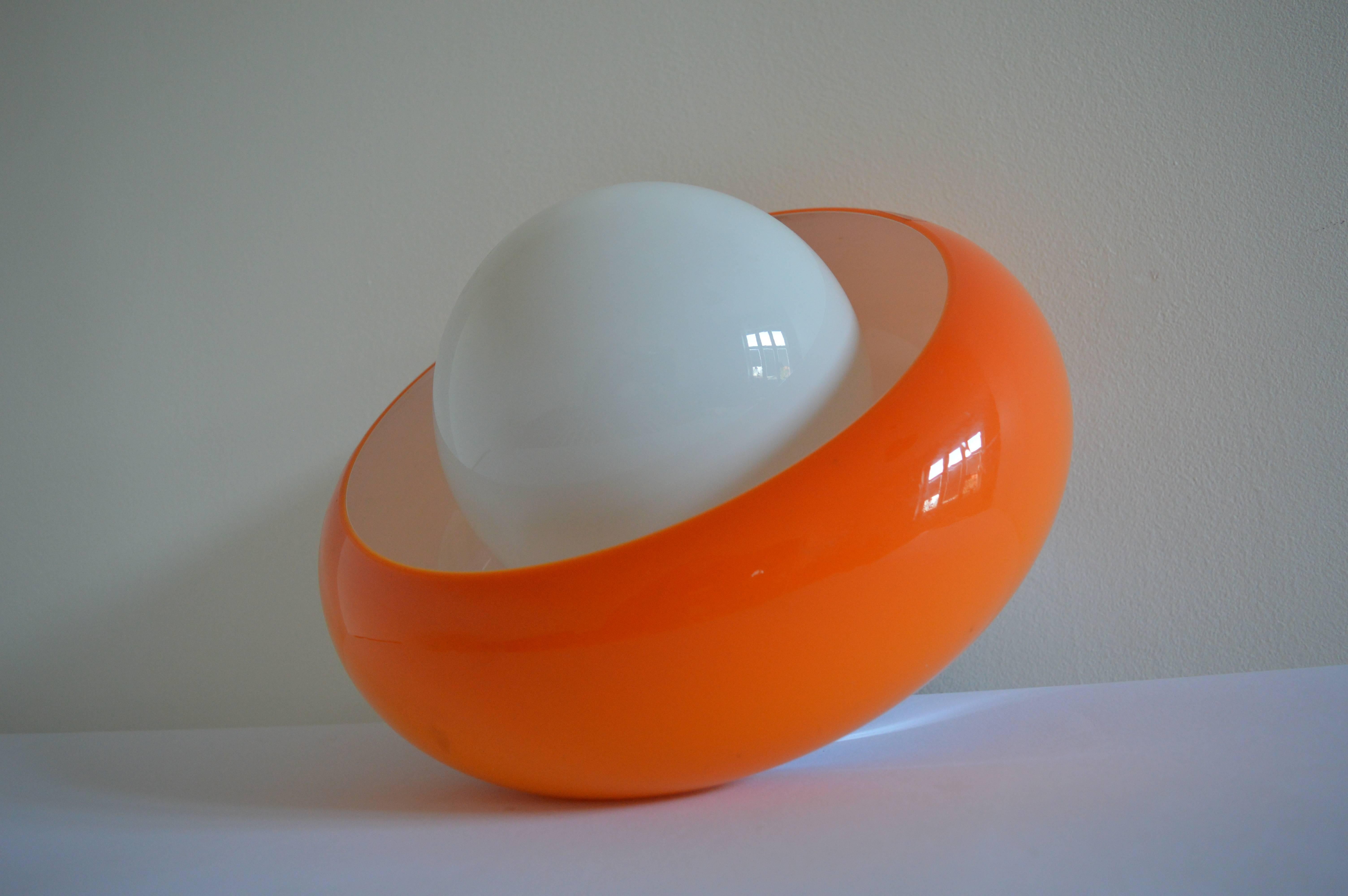 Midcentury Pendant Lamp Meblo by Harvey Guzzini, 1970s In Excellent Condition In Praha, CZ