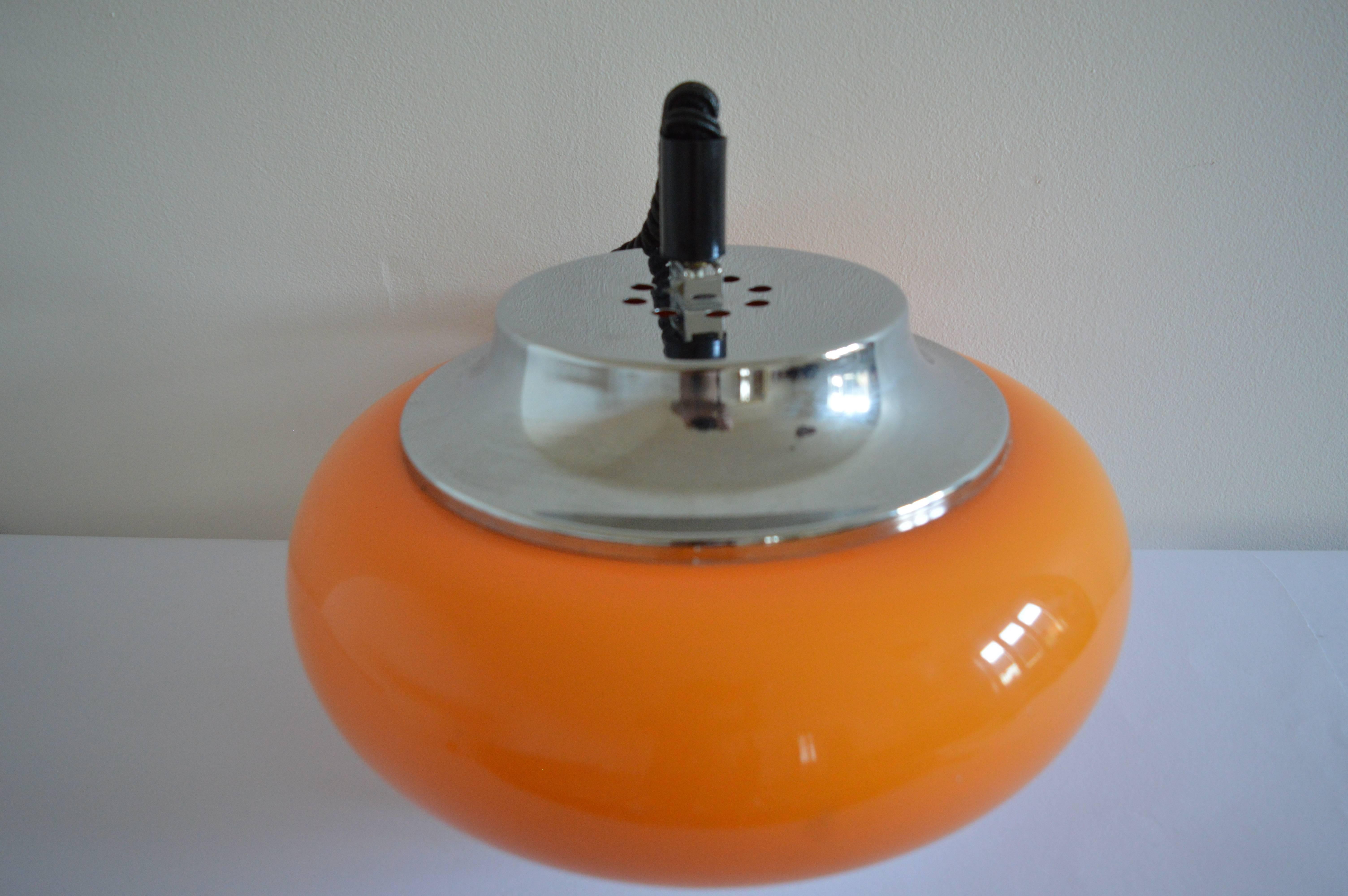 Late 20th Century Midcentury Pendant Lamp Meblo by Harvey Guzzini, 1970s