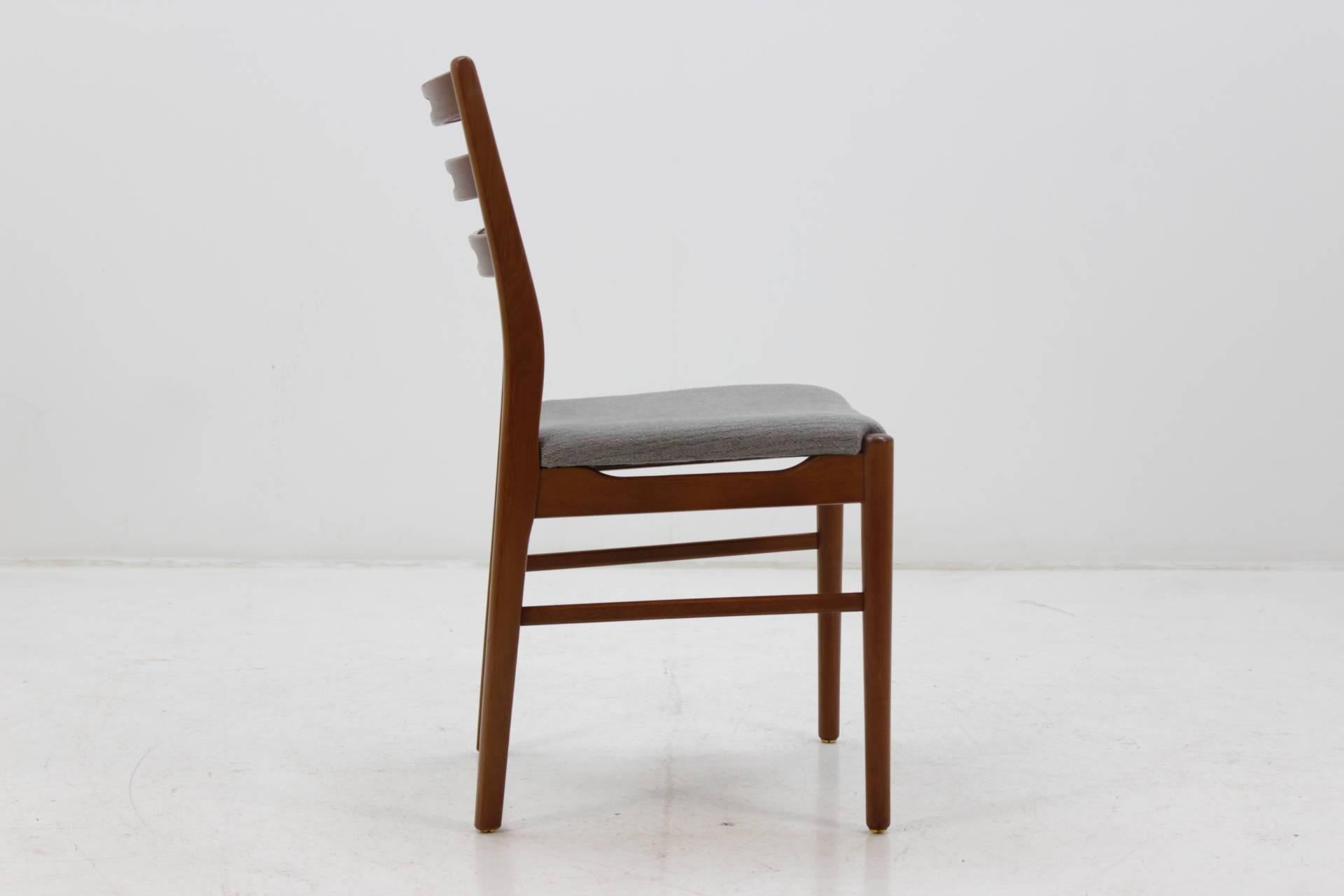 Mid-20th Century 1960s Set of Four Danish Teak Chairs For Sale