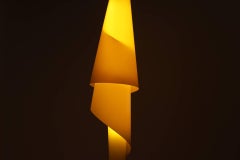 "Alta Costura" Metalarte White Plastic Floor Lamp, Josep Aregall, 1990s