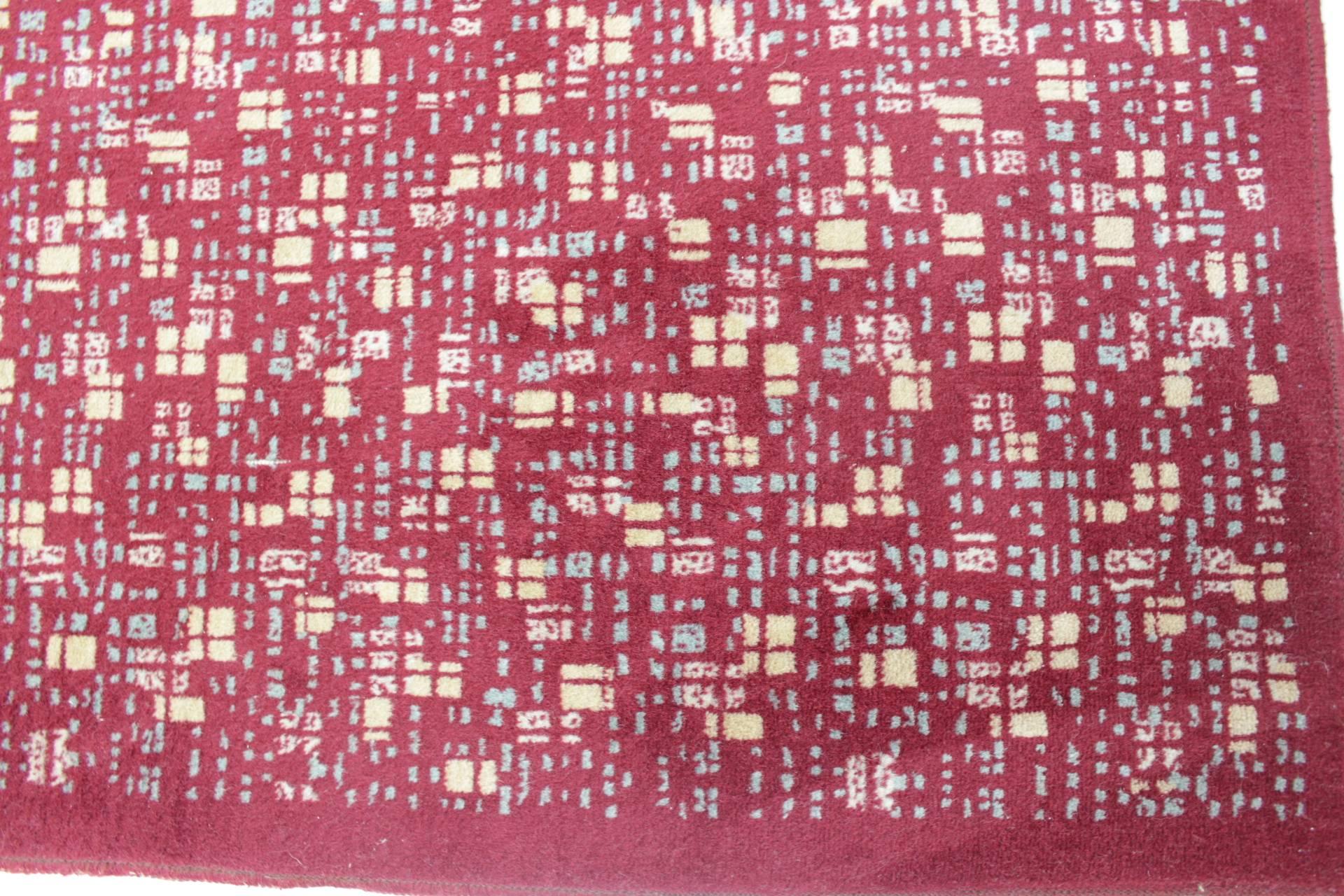 Design-Teppich aus der Mitte des Jahrhunderts, Tschechoslowakei (Mitte des 20. Jahrhunderts) im Angebot