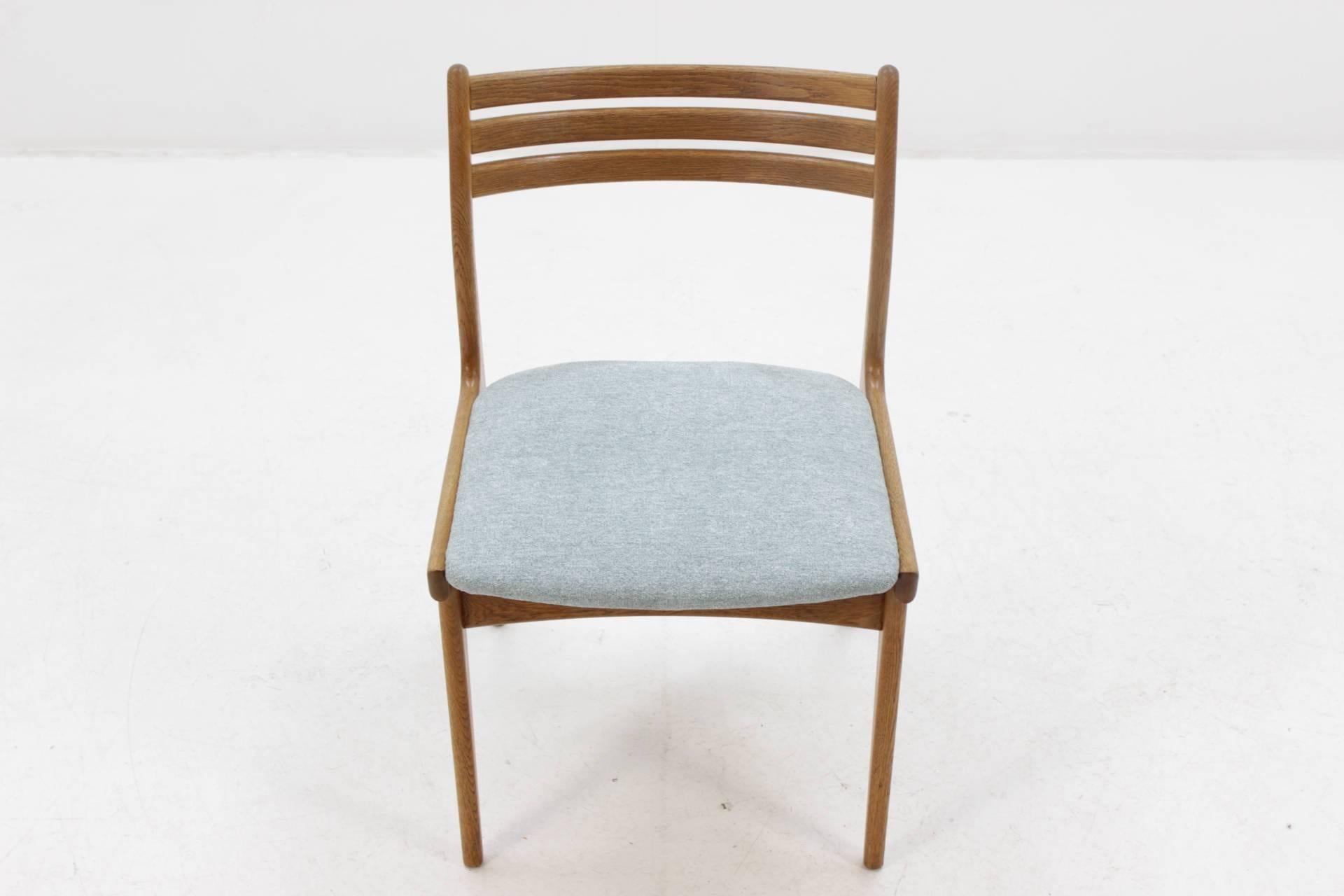 1960 Set of Four Johannes Andersen Oak Chairs, Denmark 1