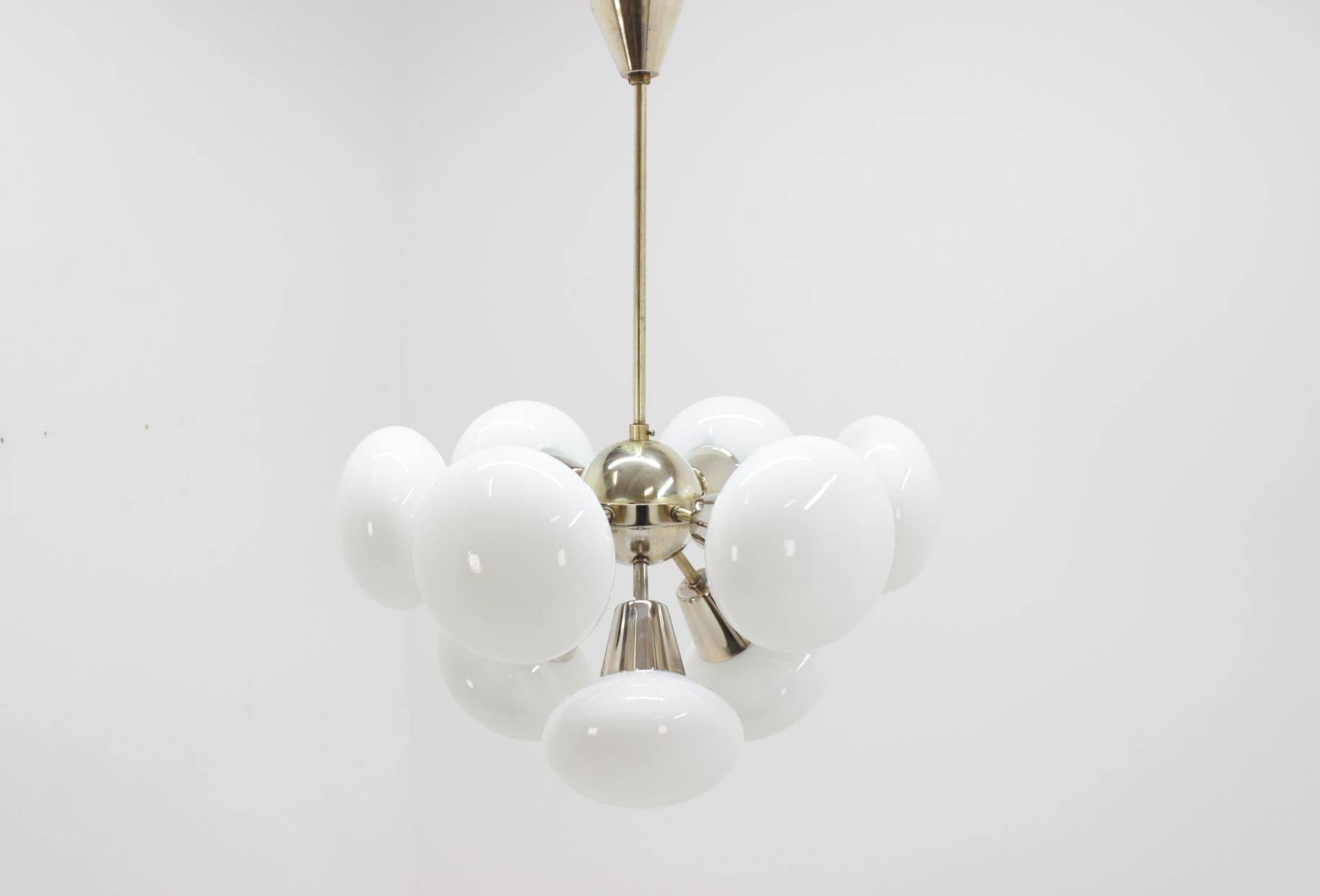 Late 20th Century Midcentury Sputnik Chandelier Kamenický Šenov, 1970s