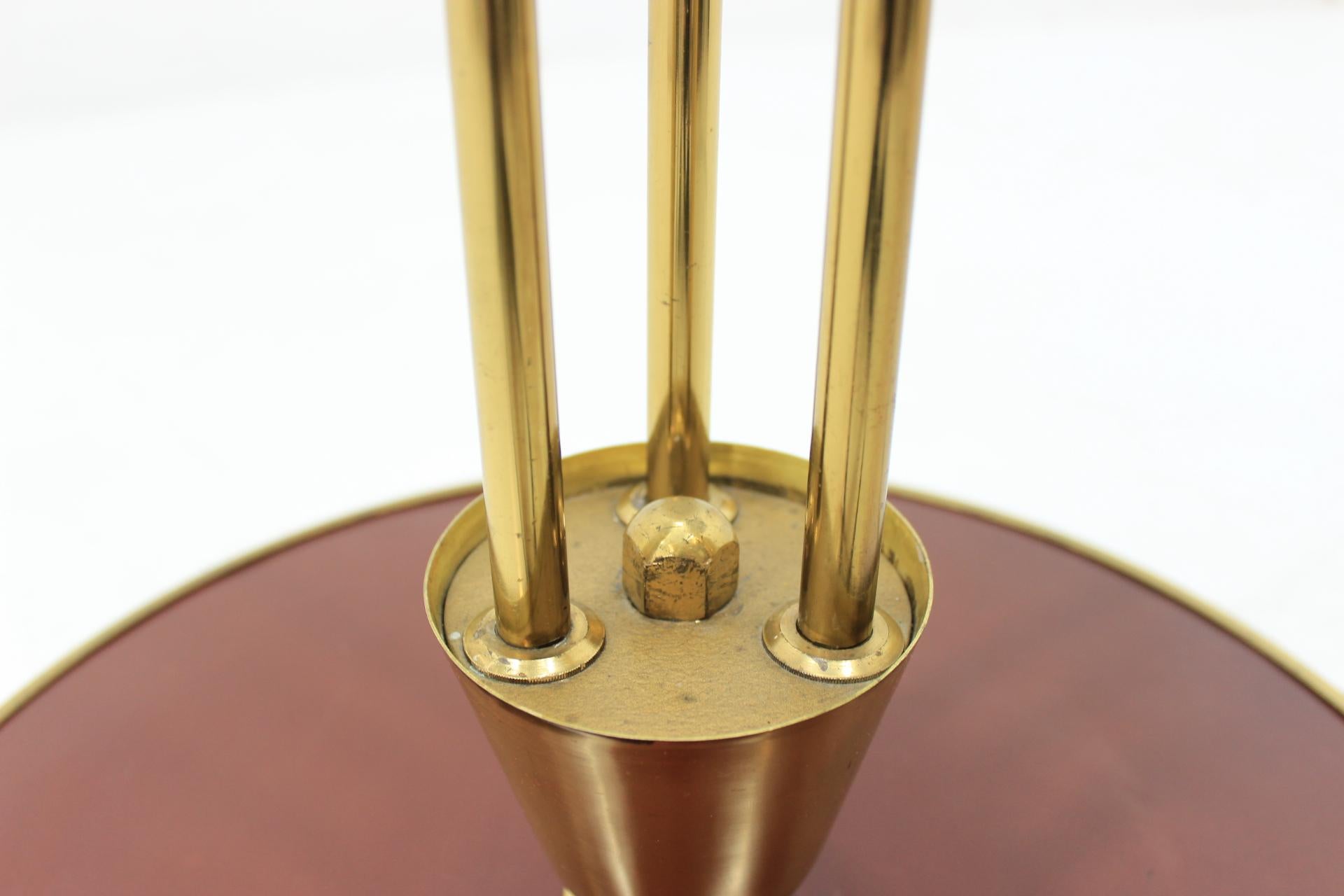 Brass Art Deco Floor Lamp, 1940s