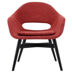 1960s Miroslav Navratil Fiberglass Shell Lounge Chair, Czechoslovakia