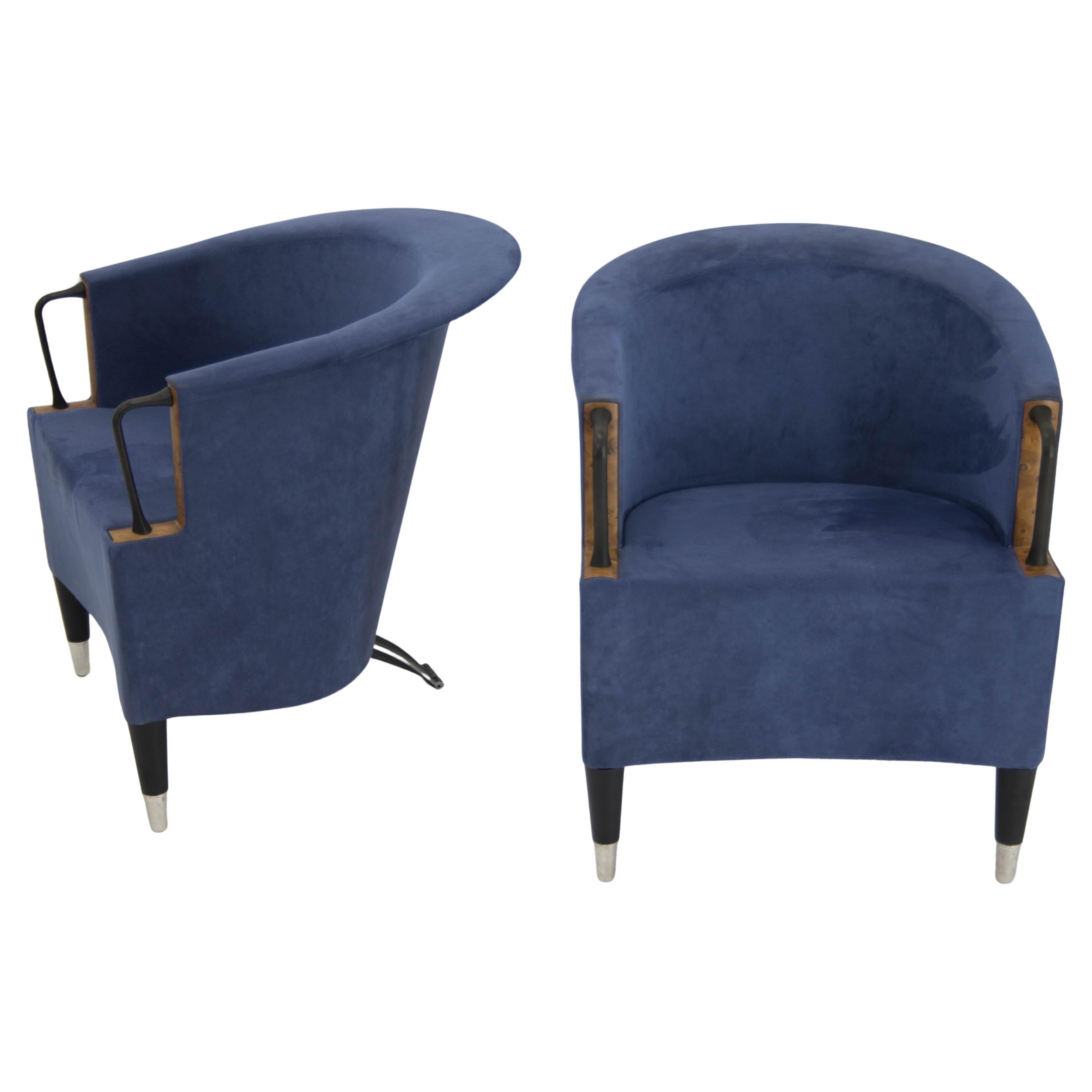 Ensemble de deux fauteuils de Paolo Piva pour B&B Italia, années 1980