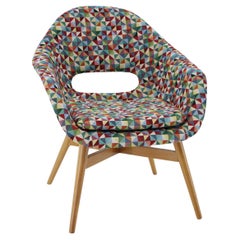 1960s Miroslav Navratil Shell Lounge Chair, Czechoslovakia