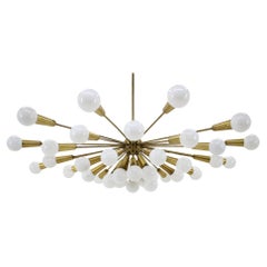 Set of three Huge Rare Mid Century Chandeliers Sputnik, Atomic, 1960s