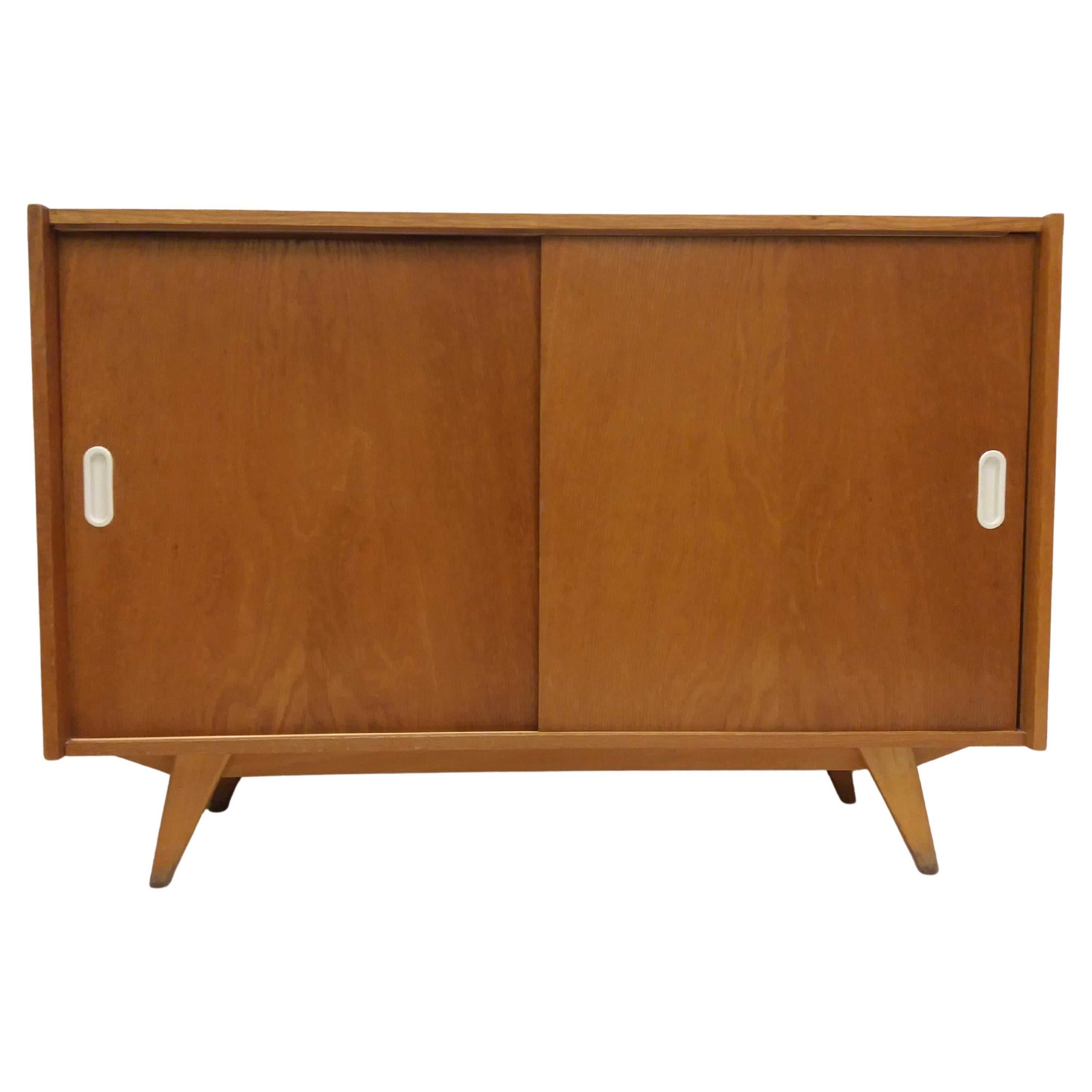 1960 Retro Oak Chest of Drawers Jiroutek, Czechoslovakia