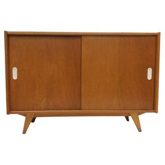 1960 Vintage Oak Chest of Drawers Jiroutek, Czechoslovakia