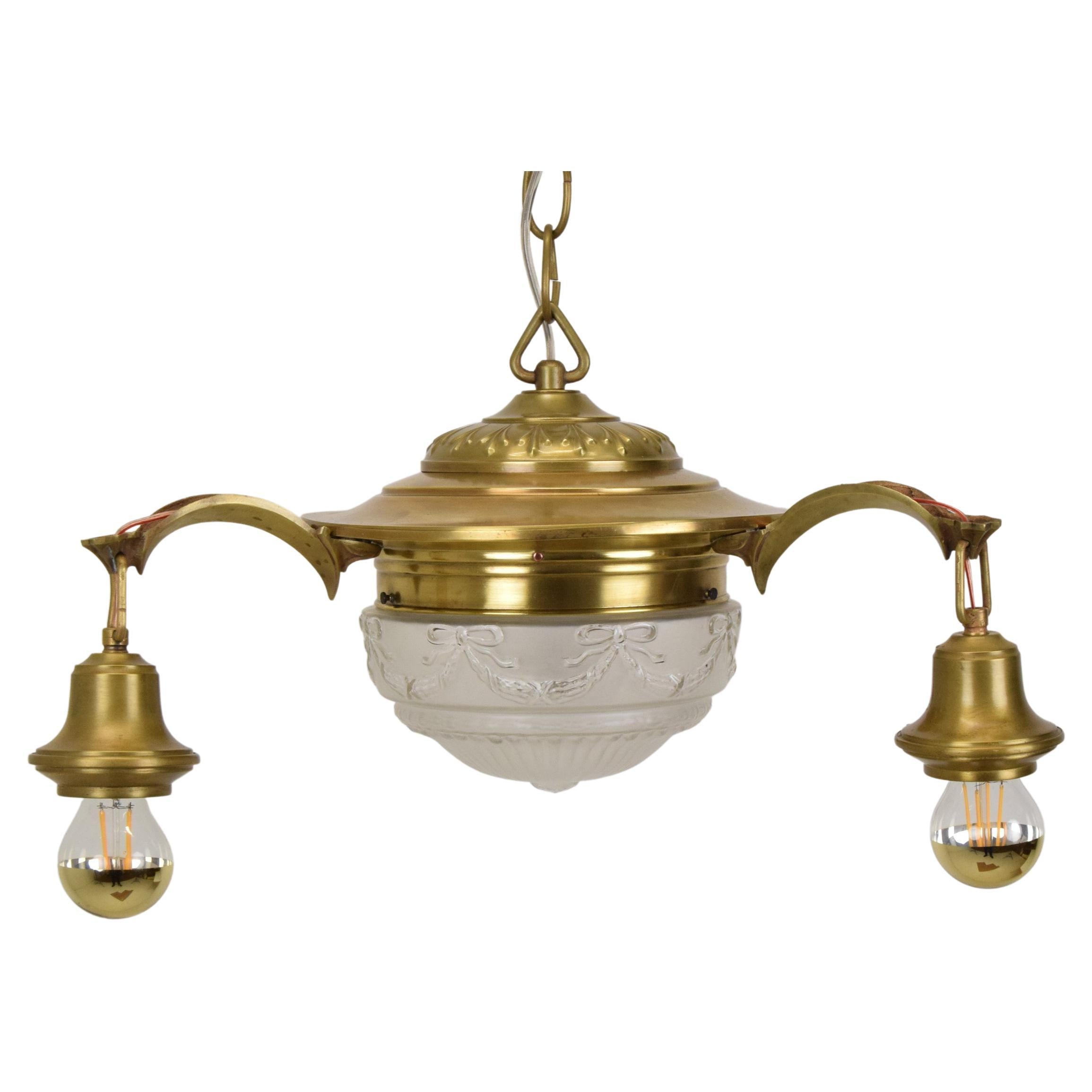 Lampadario di design Art Deco, anni '30