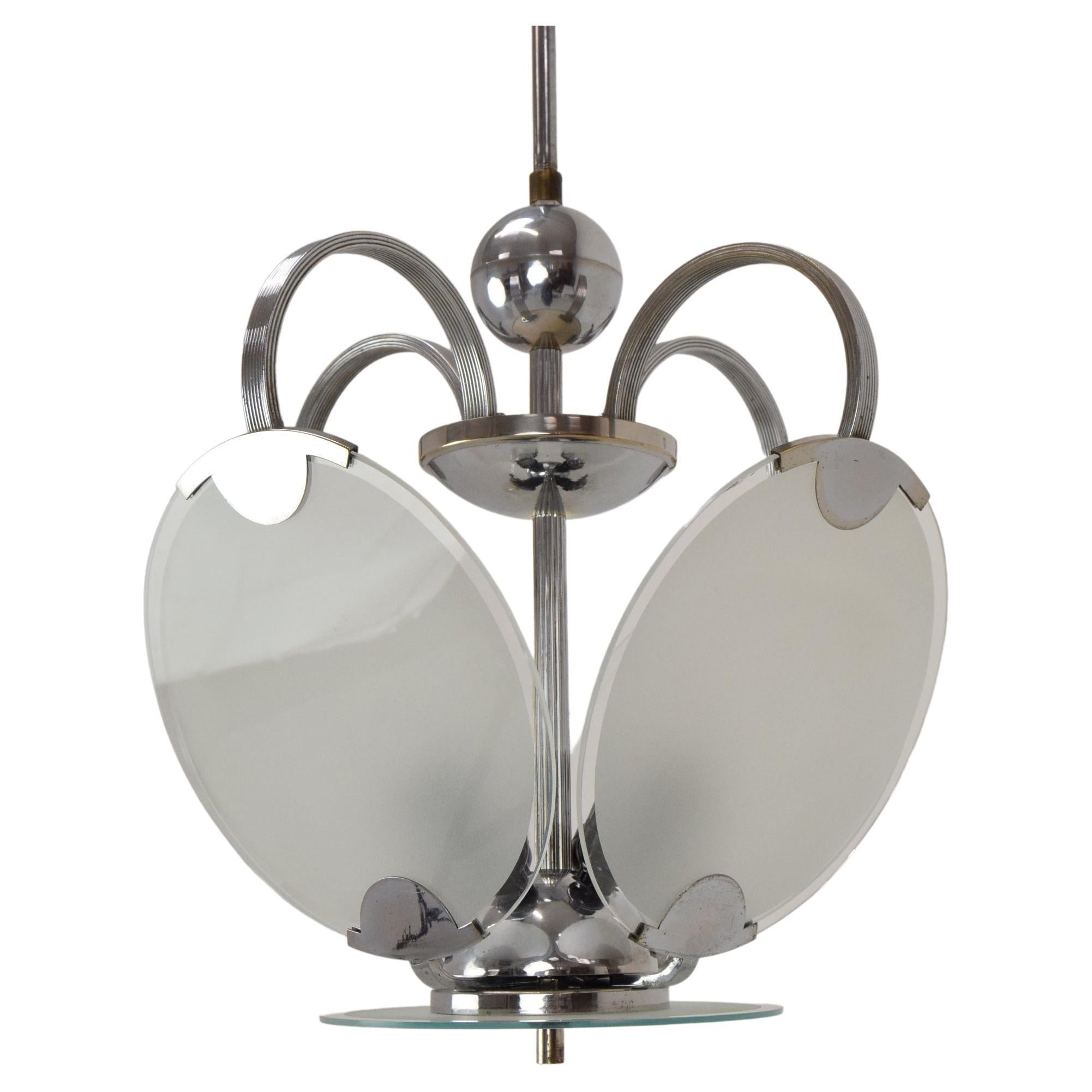 Lampadario di design Art Deco, anni '30 in vendita