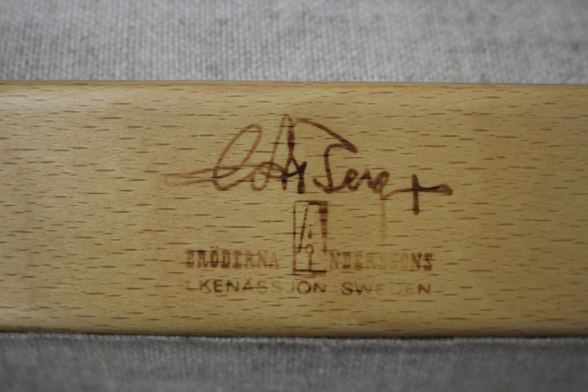 1970 Gustav Axel Berg Paire de fauteuils 'Peter' de Bröderna Andersson, Suède en vente 5
